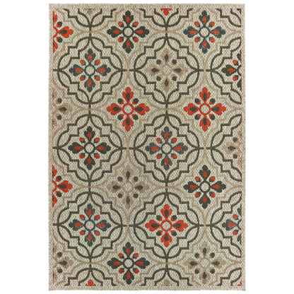 Oriental Weavers 8020K LATITUDE Outdoor Indoor/Outdoor Area Rug