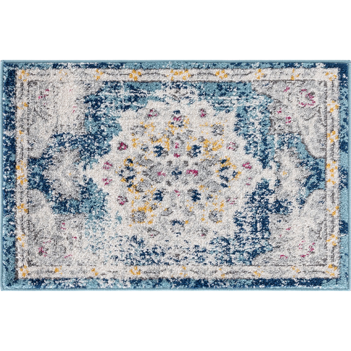 Tayse Medallion Area Rug DIA18-Kaitlyn Traditional Cut Pile Indoor Polypropylene