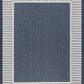 Tayse Striped Border Area Rug ECO11-Elgin Transitional Flat Weave Indoor/Outdoor Polypropylene