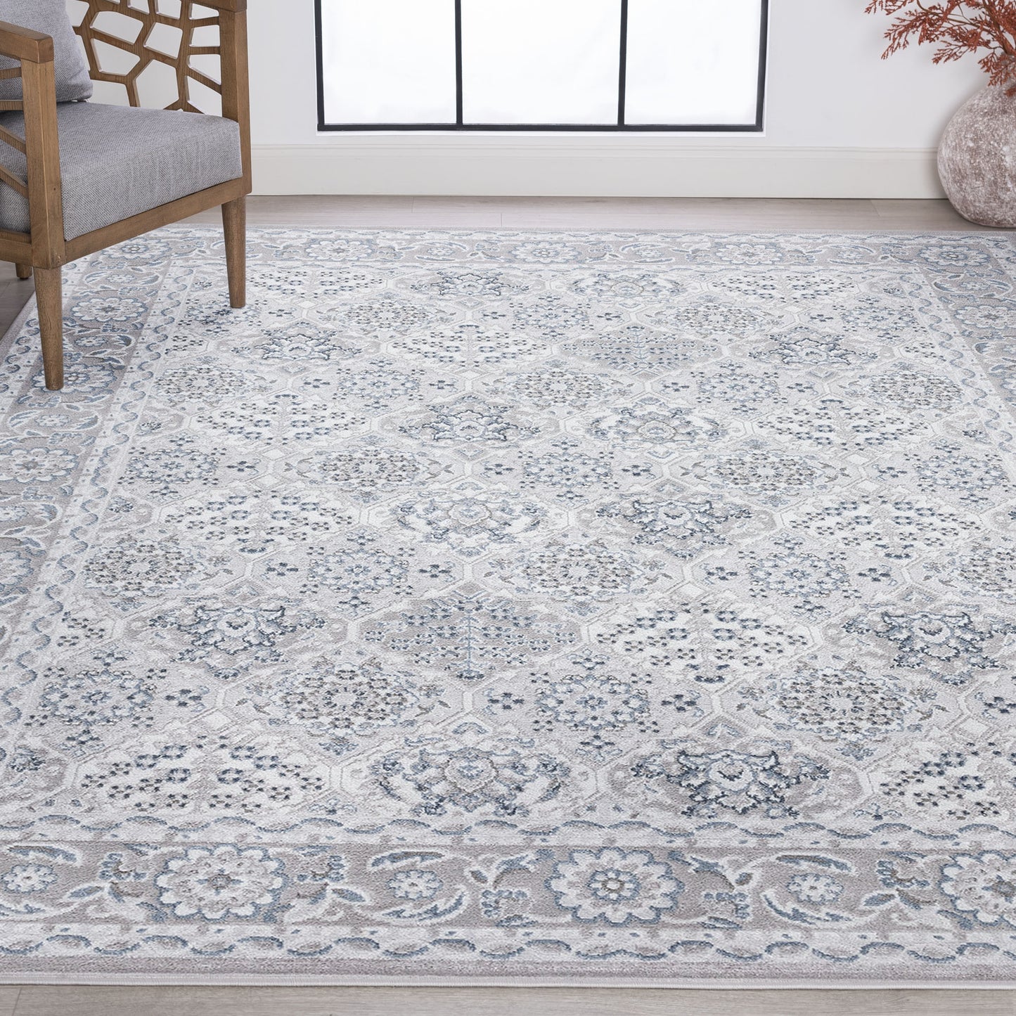 Tayse Oriental Area Rug NEX12-Rosalind Traditional Cut Pile Indoor Polypropylene