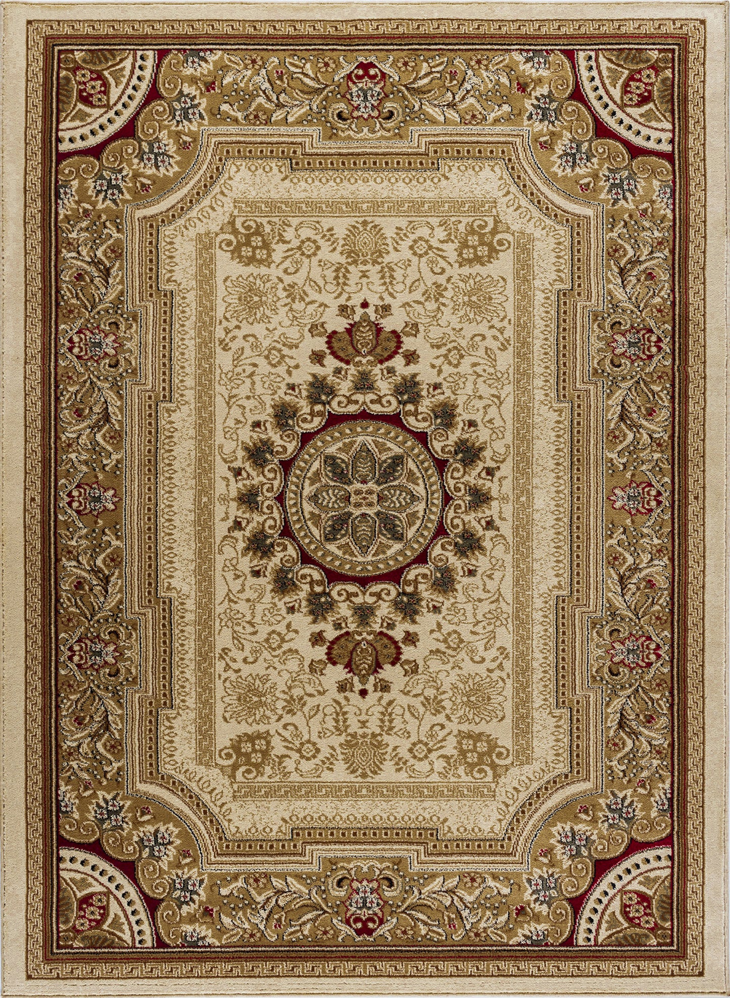 Tayse Oriental Area Rug SNS46-Jayden Traditional Cut Pile Indoor Polypropylene