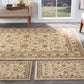 Tayse Floral Area Rug ELG51-Raleigh Traditional Cut Pile Indoor Polypropylene