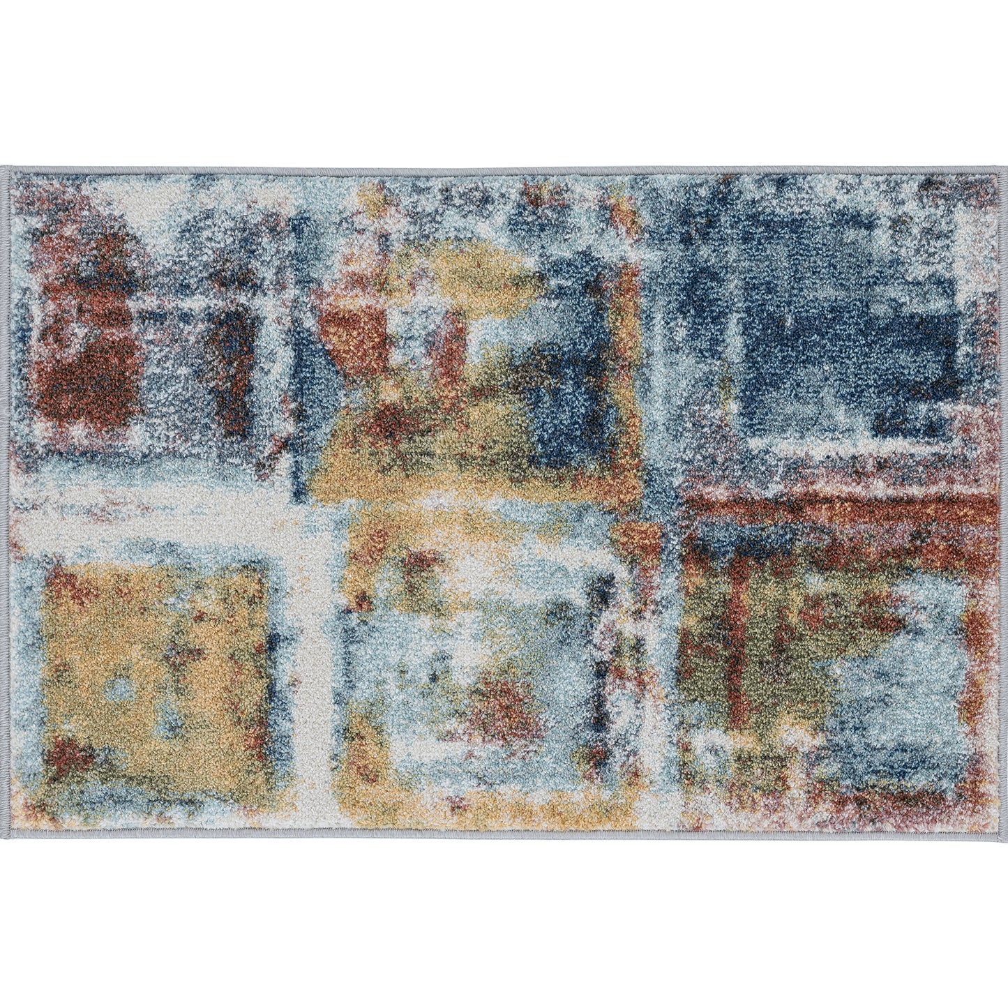 Tayse Abstract Area Rug REI13-Rowan Contemporary Cut Pile Indoor Polypropylene