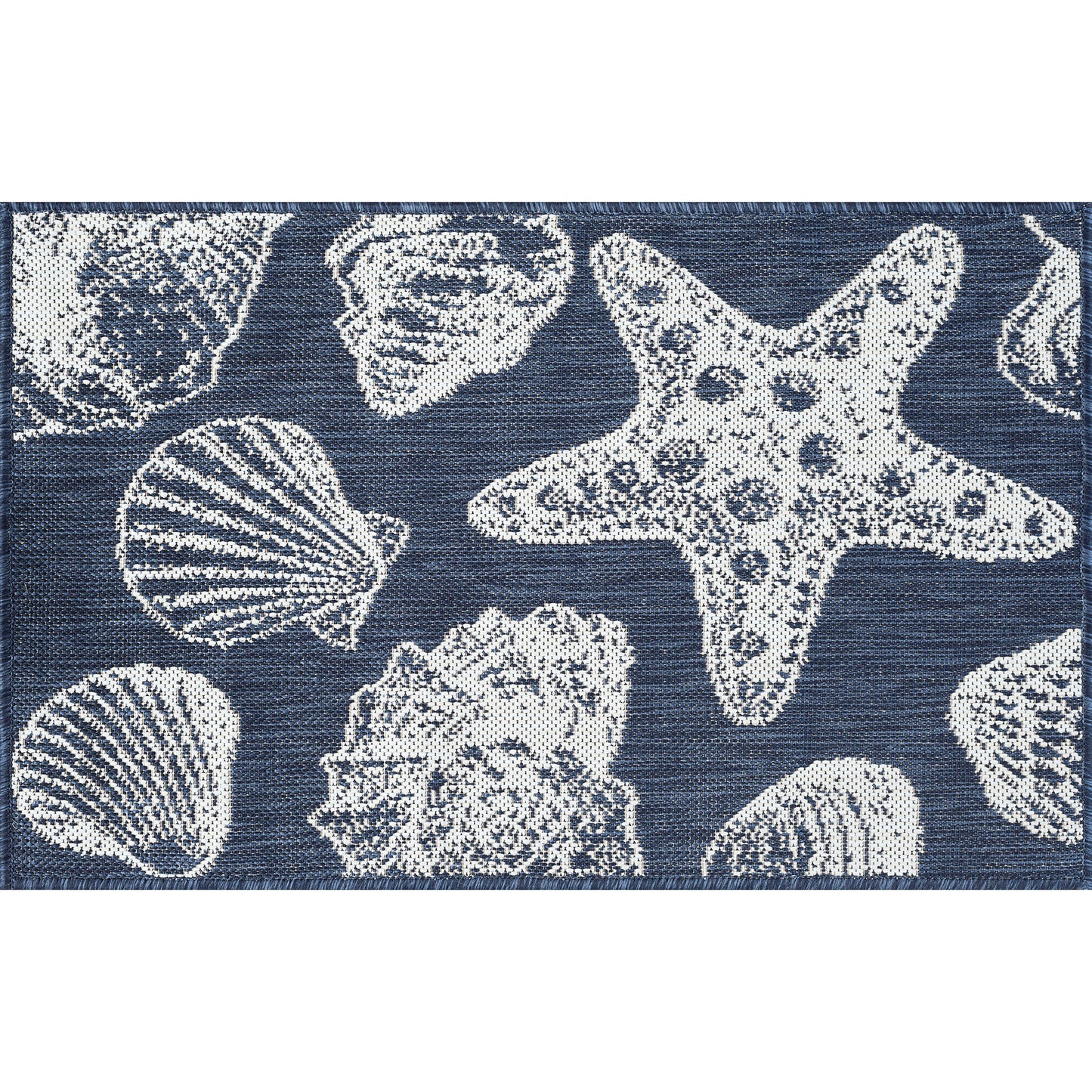 Tayse Coastal Area Rug ECO14-Sanibel Novelty Flat Weave Indoor/Outdoor Polypropylene