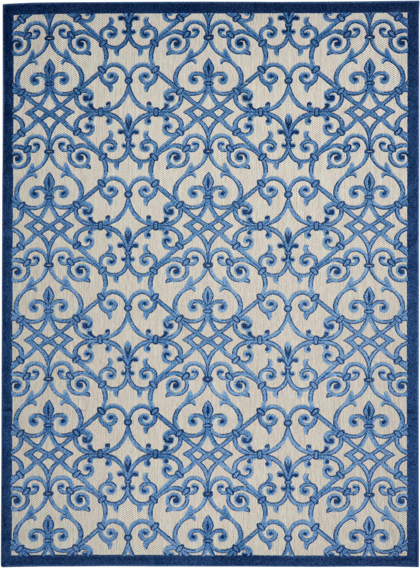 Nourison Home Aloha ALH21 Contemporary Trellis Indoor/Outdoor Area Rug