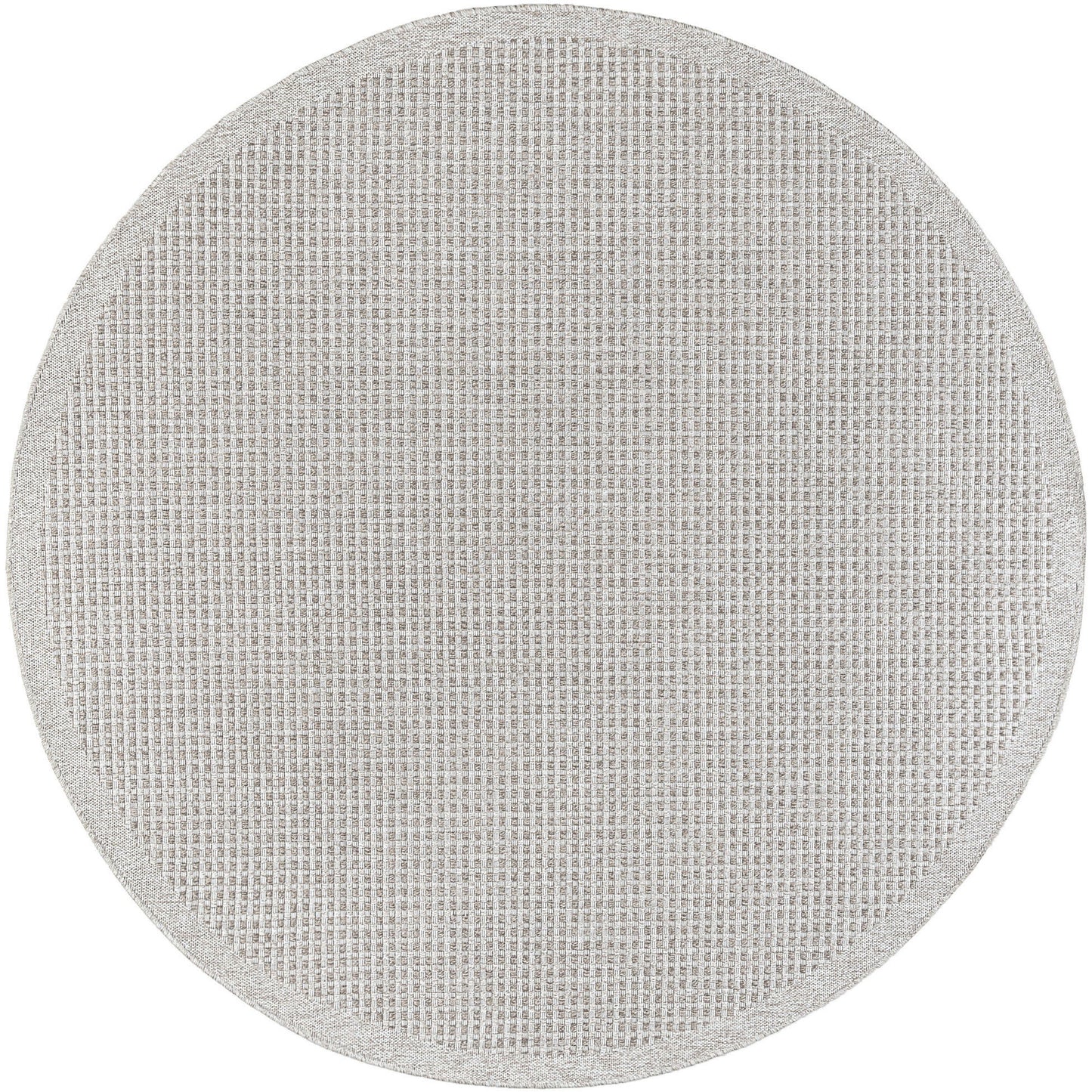 Tayse Basketweave Area Rug DEN10-Dickens Contemporary Flat Weave Indoor/Outdoor Polypropylene