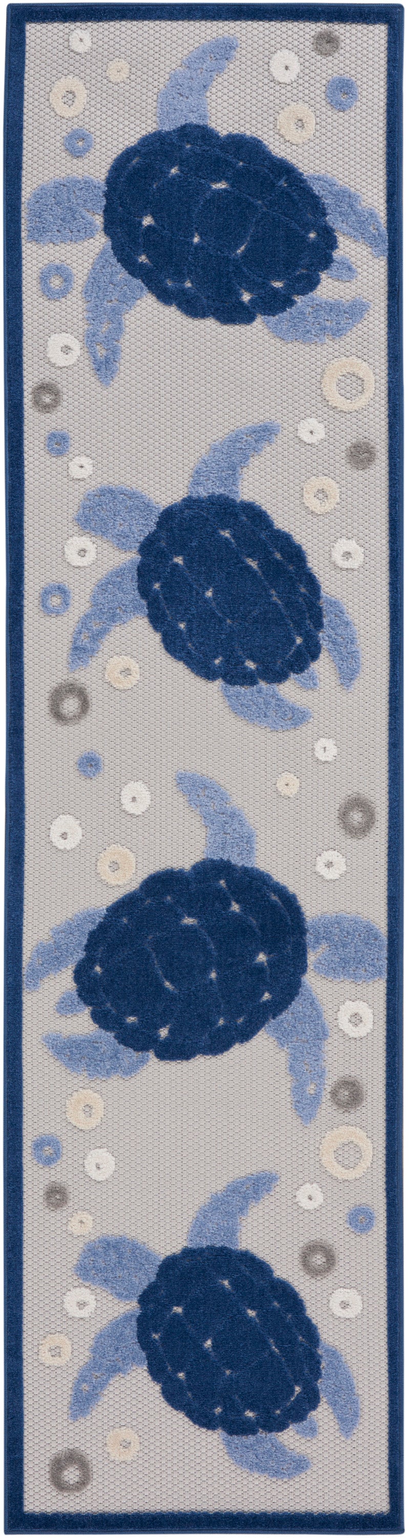 Nourison Home Aloha ALH27 Coastal, Nautical & Beach Animals Indoor/Outdoor Area Rug