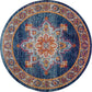 Tayse Medallion Area Rug DIA19-Mila Traditional Cut Pile Indoor Polypropylene