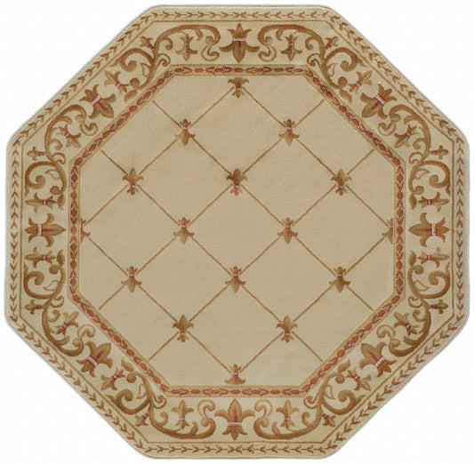 Tayse Border Area Rug SNS48-Orleans Traditional Cut Pile Indoor Polypropylene