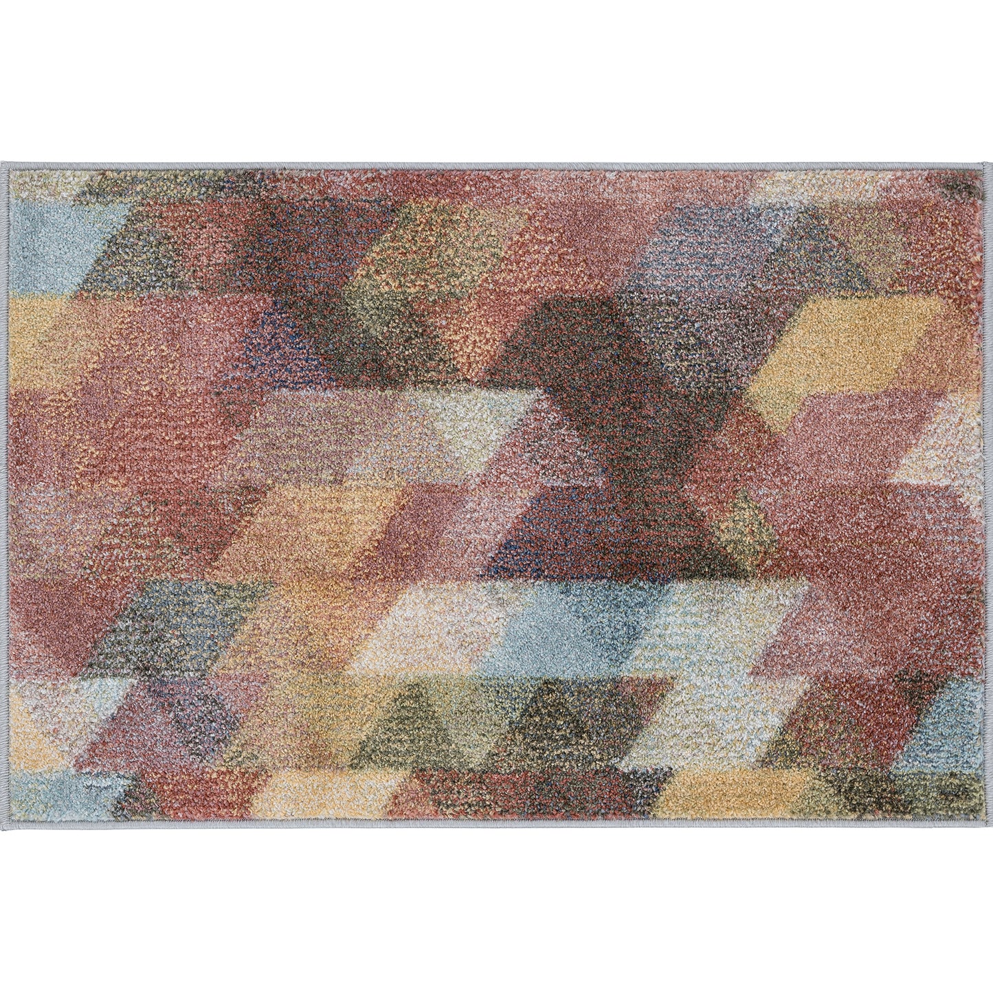 Tayse Abstract Area Rug REI19-Declan Contemporary Cut Pile Indoor Polypropylene