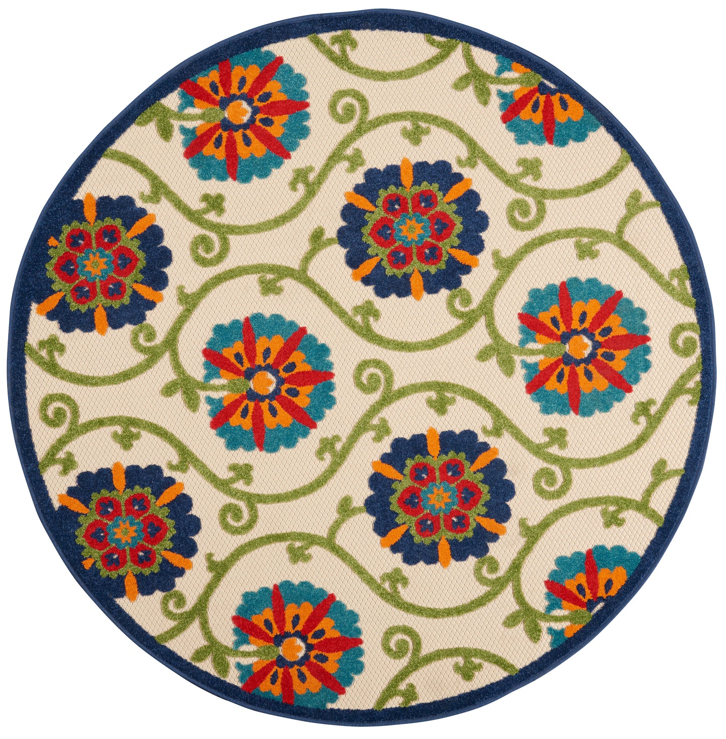 Nourison Home Aloha ALH19 Contemporary Floral Indoor/Outdoor Area Rug