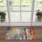 Tayse Abstract Area Rug DIA15-Flint Contemporary Cut Pile Indoor Polypropylene