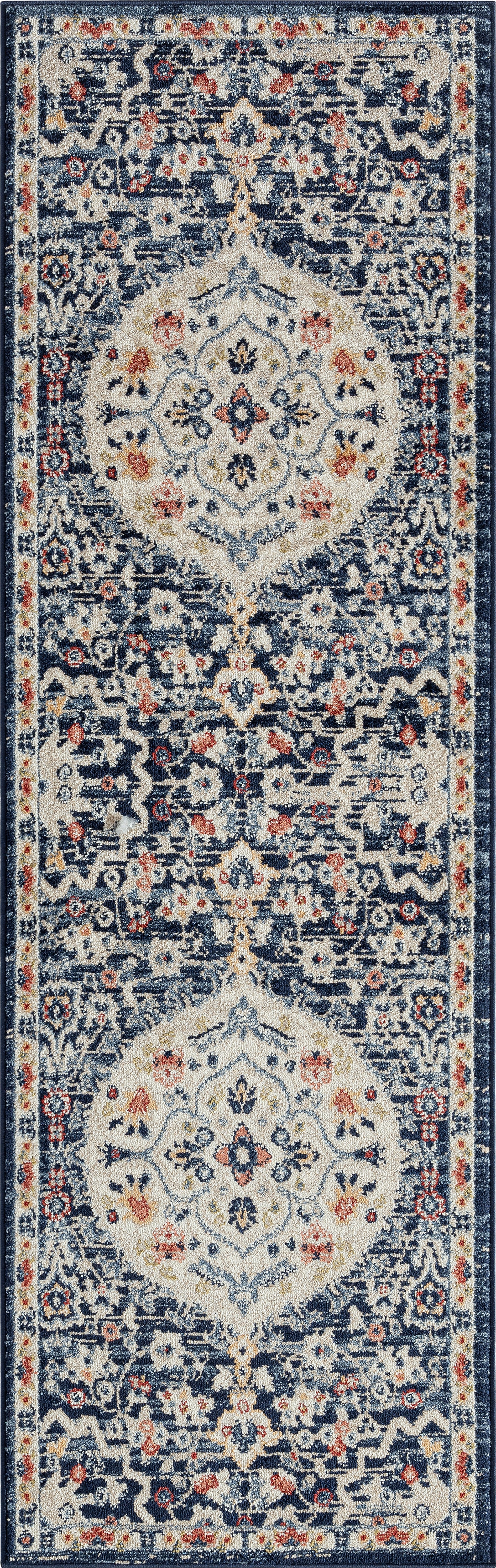 Tayse Medallion Area Rug TUS11-Jeanie Traditional Cut Pile Indoor Polypropylene