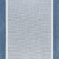 Tayse Solid Border Area Rug ECO12-Dania Transitional Flat Weave Indoor/Outdoor Polypropylene