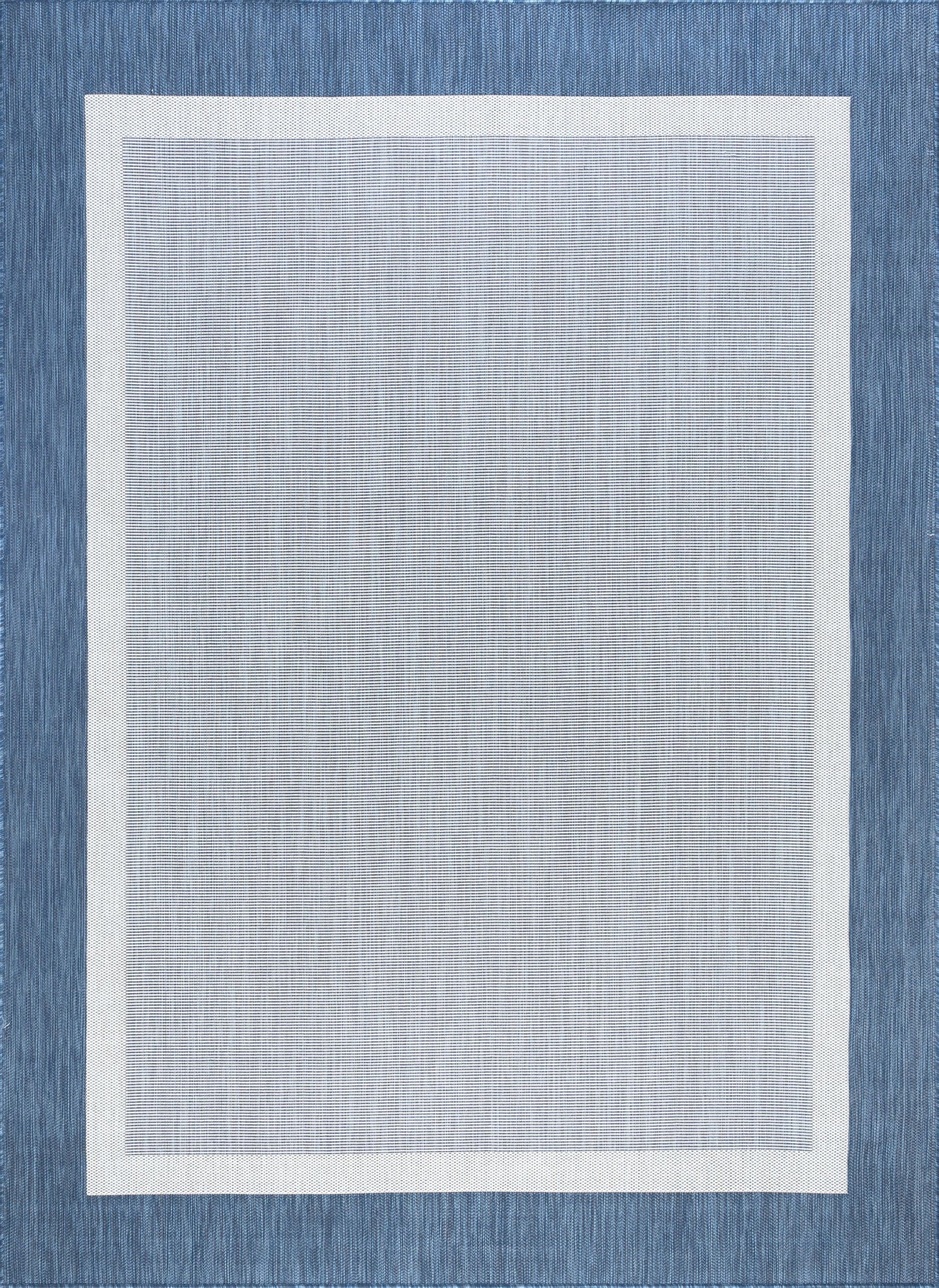 Tayse Solid Border Area Rug ECO12-Dania Transitional Flat Weave Indoor/Outdoor Polypropylene