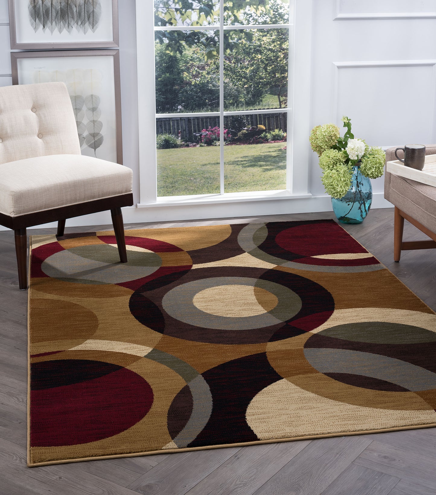 Tayse Geometric Area Rug FST87-Verona Contemporary Cut Pile Indoor Polypropylene