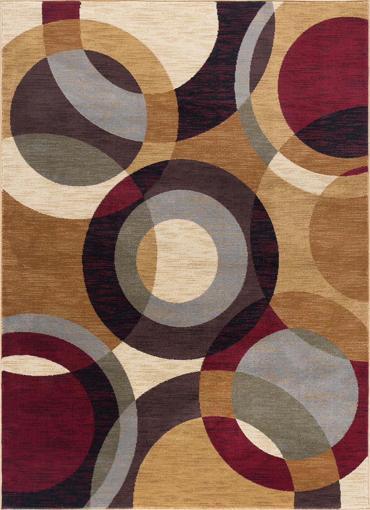 Tayse Geometric Area Rug FST87-Verona Contemporary Cut Pile Indoor Polypropylene