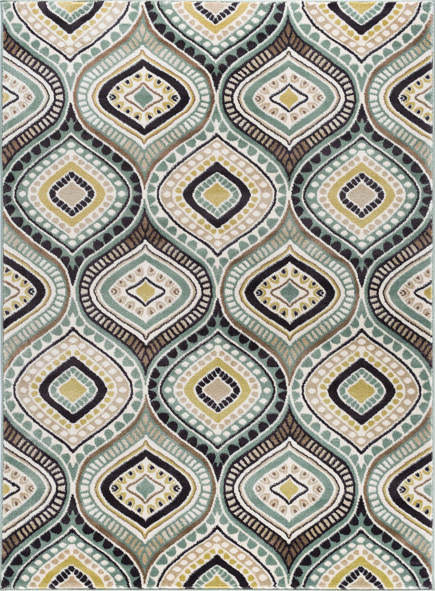 Tayse Abstract Area Rug CPR10-Aurora Contemporary Cut Pile Indoor Polypropylene