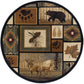 Tayse Lodge Area Rug NTR66-Northern Wildlife Novelty Cut Pile Indoor Polypropylene