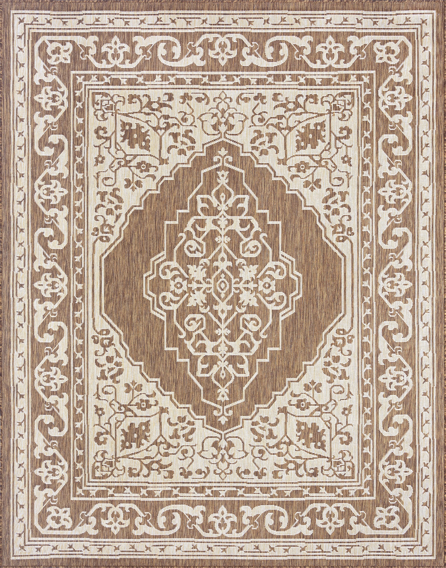 Tayse Floral Area Rug ECO16-Eamon Traditional Flat Weave Indoor/Outdoor Polypropylene