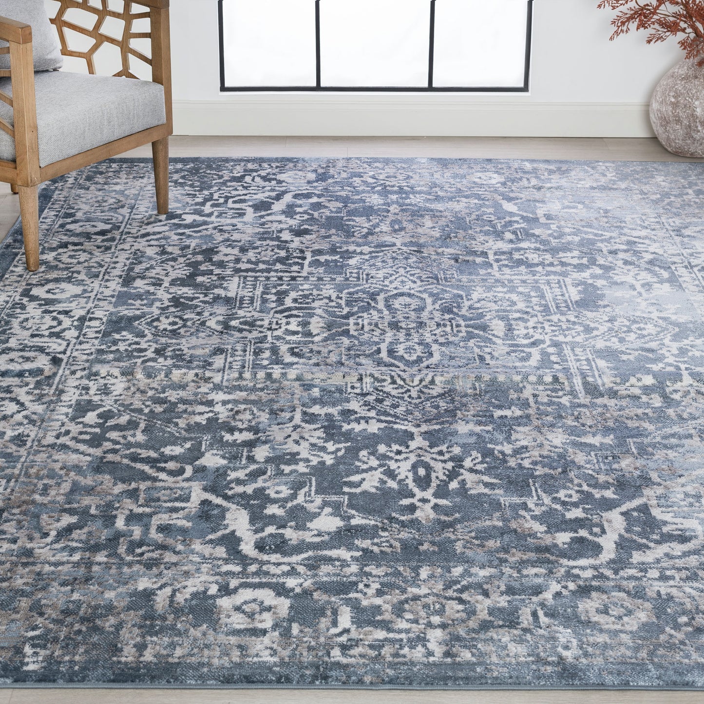 Tayse Oriental Area Rug NEX17-Cinda Traditional Cut Pile Indoor Polypropylene