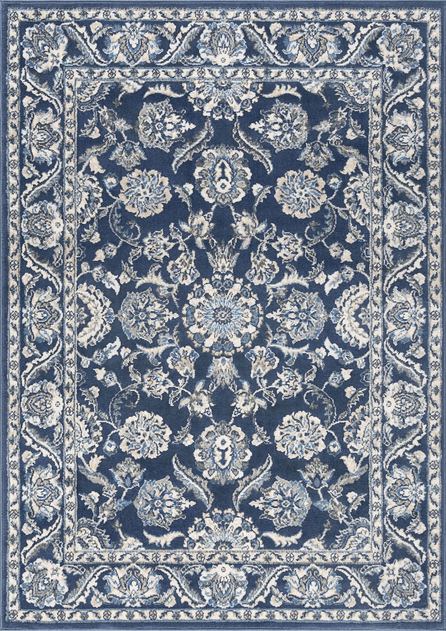 Tayse Floral Area Rug MDN47-Shiloh Traditional Cut Pile Indoor Polypropylene