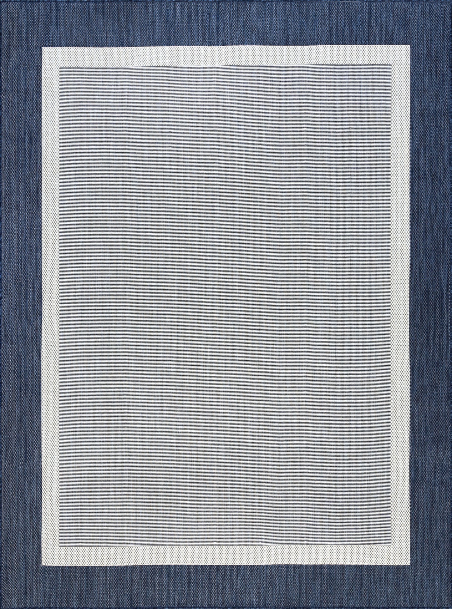 Tayse Solid Border Area Rug ECO12-Dania Transitional Flat Weave Indoor/Outdoor Polypropylene