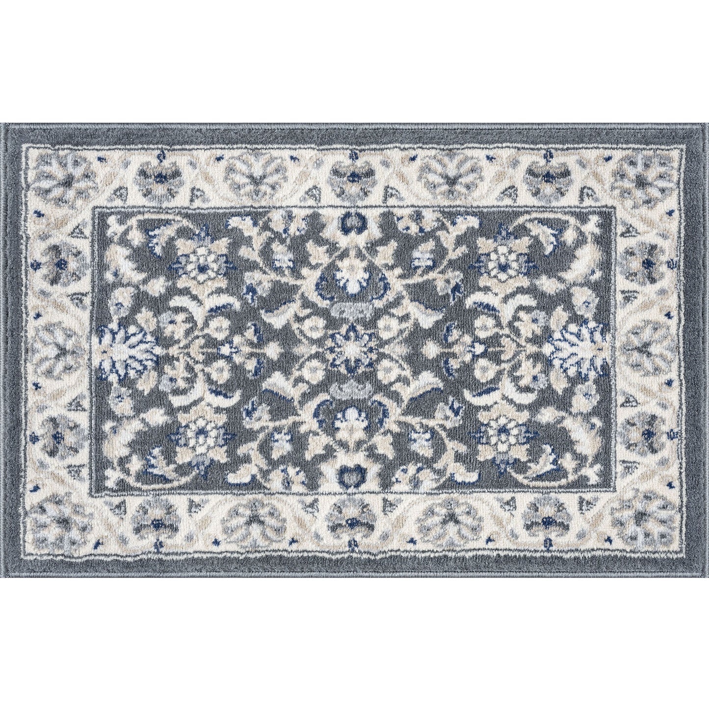 Tayse Floral Area Rug MDN46-Tessie Traditional Cut Pile Indoor Polypropylene