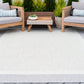 Tayse Solid Border Area Rug ECO12-Dania Transitional Flat Weave Indoor/Outdoor Polypropylene