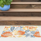 Tayse Floral Area Rug FLO14-Ramon Contemporary Flat Weave Indoor/Outdoor Polypropylene