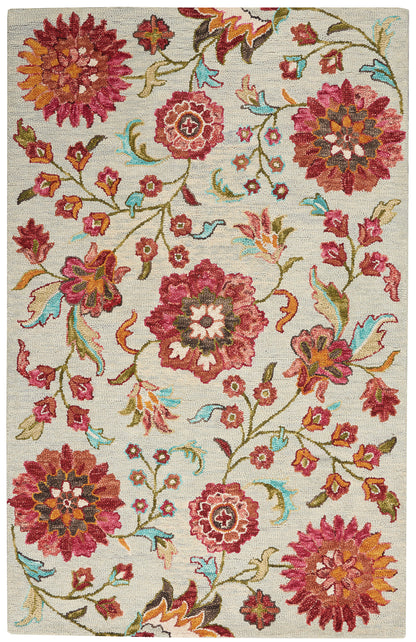 Nourison Home Bahari BAH04 Farmhouse Floral Indoor Area Rug