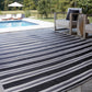 Tayse Stripes Area Rug LNA12-Seattle Contemporary Flat Weave Indoor/Outdoor Polypropylene