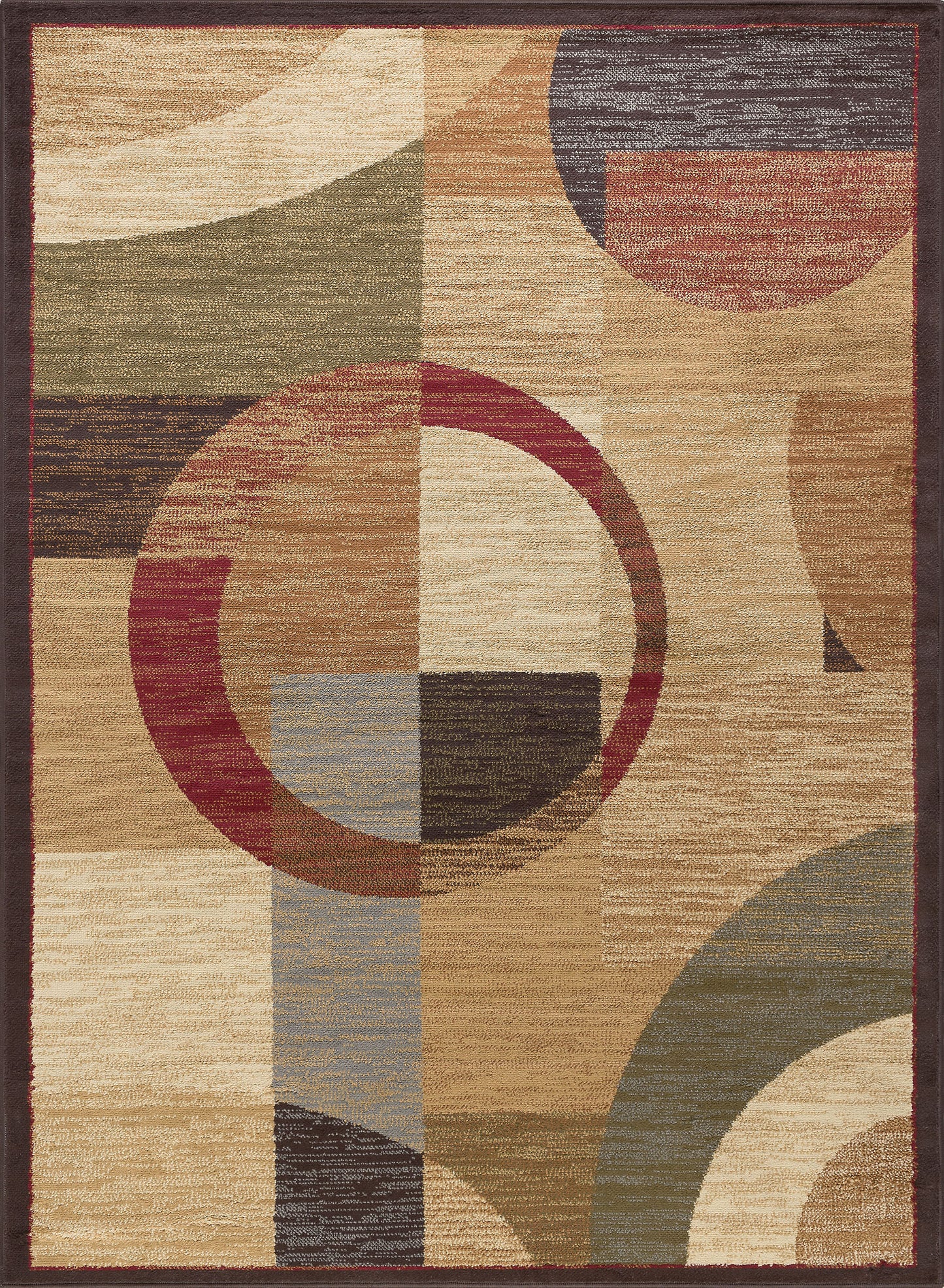 Tayse Geometric Area Rug ELG51-Kelsey Contemporary Cut Pile Indoor Polypropylene