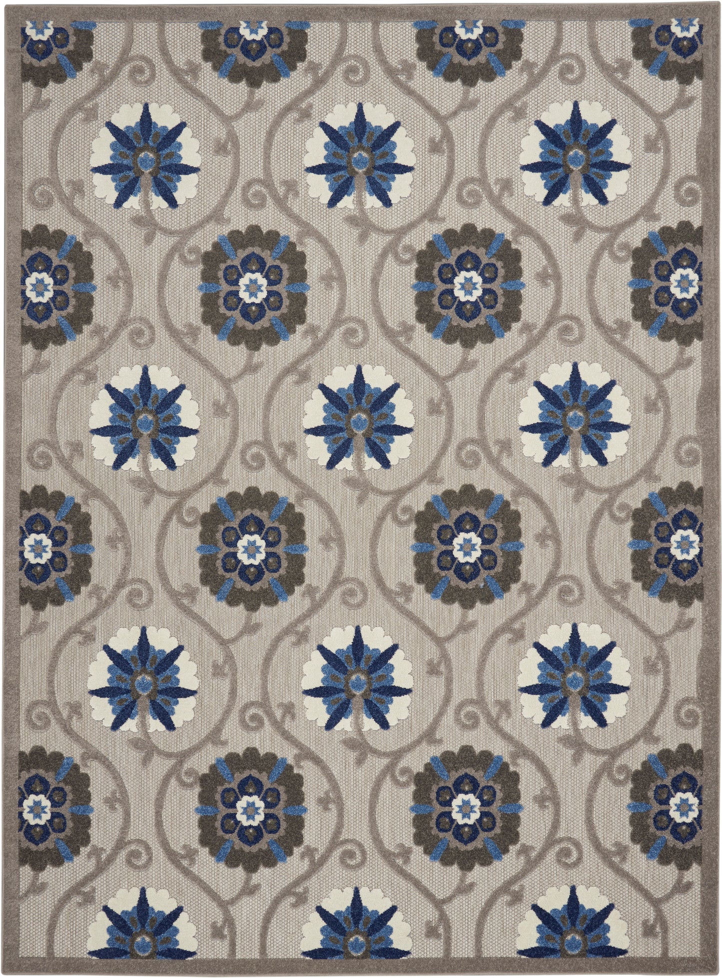 Nourison Home Aloha ALH19 Contemporary Floral Indoor/Outdoor Area Rug