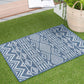 Tayse Moroccan Area Rug ECO20-Easton Contemporary Flat Weave Indoor/Outdoor Polypropylene