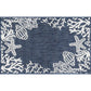 Tayse Coastal Area Rug ECO15-Biscayne Novelty Flat Weave Indoor/Outdoor Polypropylene