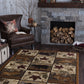 Tayse Lodge Area Rug NTR66-Portrait Wildlife Novelty Cut Pile Indoor Polypropylene