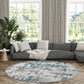 Tayse Abstract Area Rug DIA11-Spokane Contemporary Cut Pile Indoor Polypropylene