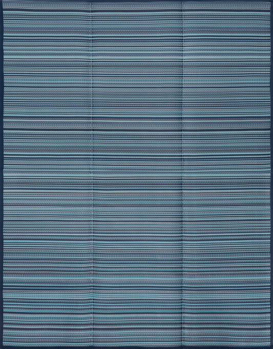 Tayse Stripes Area Rug LNA10-Sheffield Contemporary Flat Weave Indoor/Outdoor Polypropylene