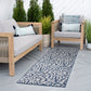 Tayse Floral Area Rug ECO19-Edith Transitional Flat Weave Indoor/Outdoor Polypropylene