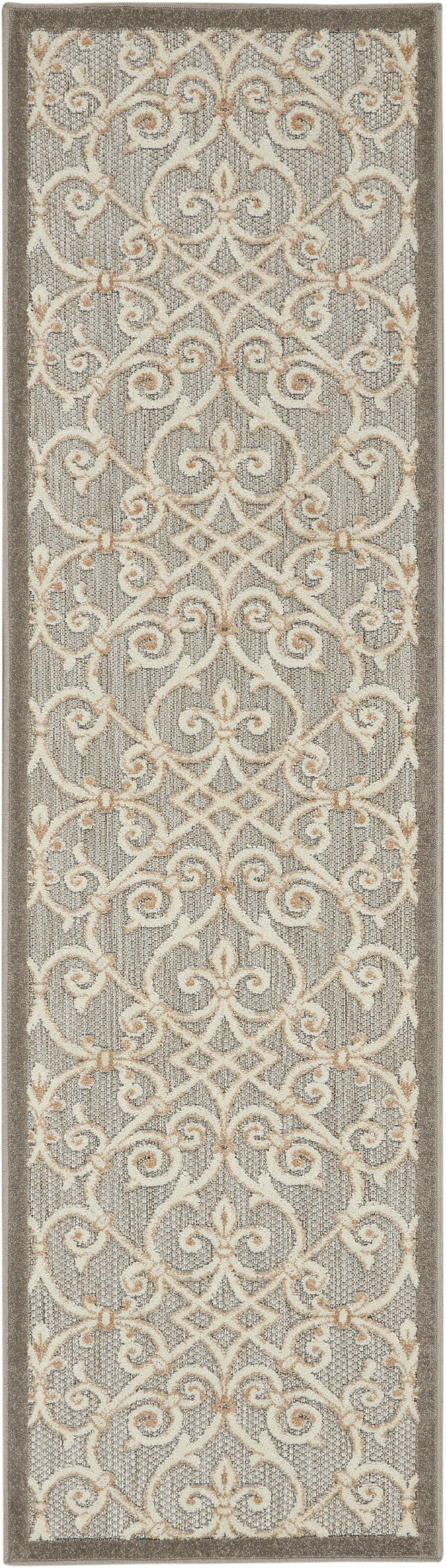 Nourison Home Aloha ALH21 Contemporary Trellis Indoor/Outdoor Area Rug