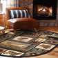 Tayse Lodge Area Rug NTR66-Northern Wildlife Novelty Cut Pile Indoor Polypropylene