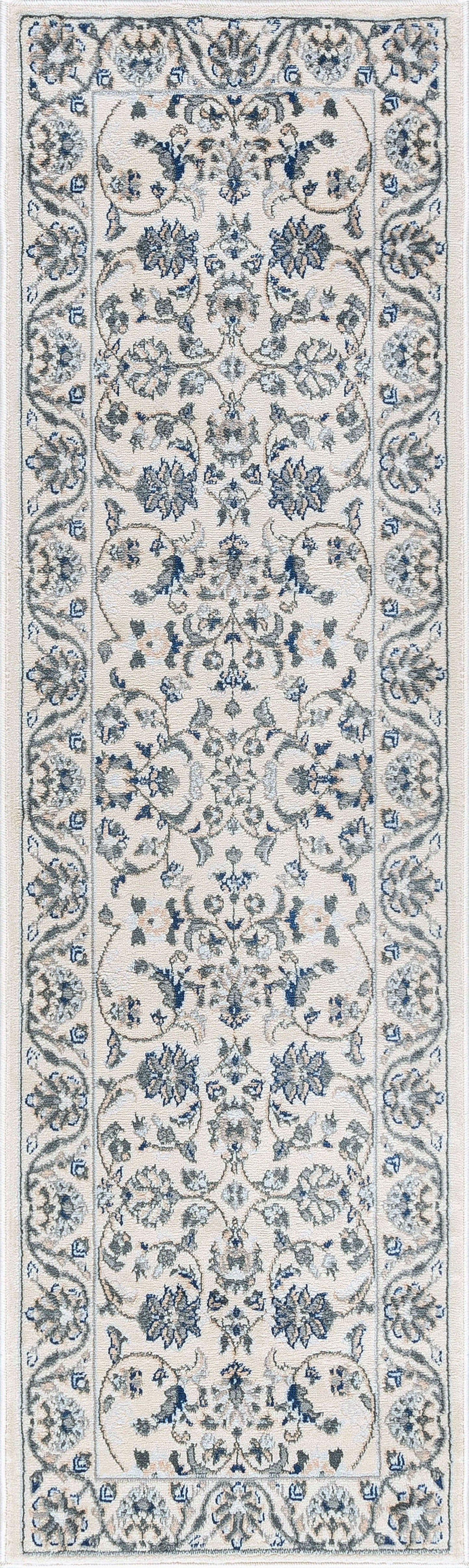 Tayse Floral Area Rug MDN46-Tessie Traditional Cut Pile Indoor Polypropylene