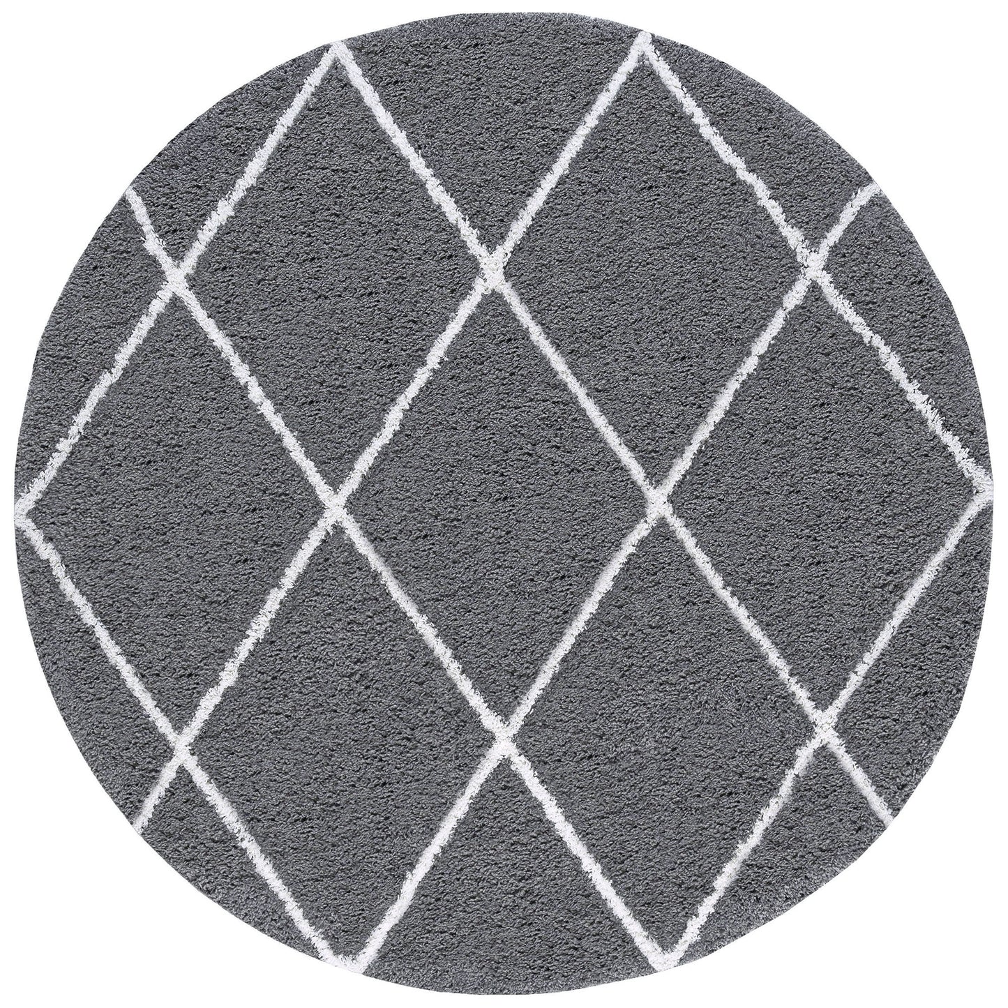 Tayse Diamond Area Rug JRS11-Mira Contemporary Cut Pile Indoor Polypropylene