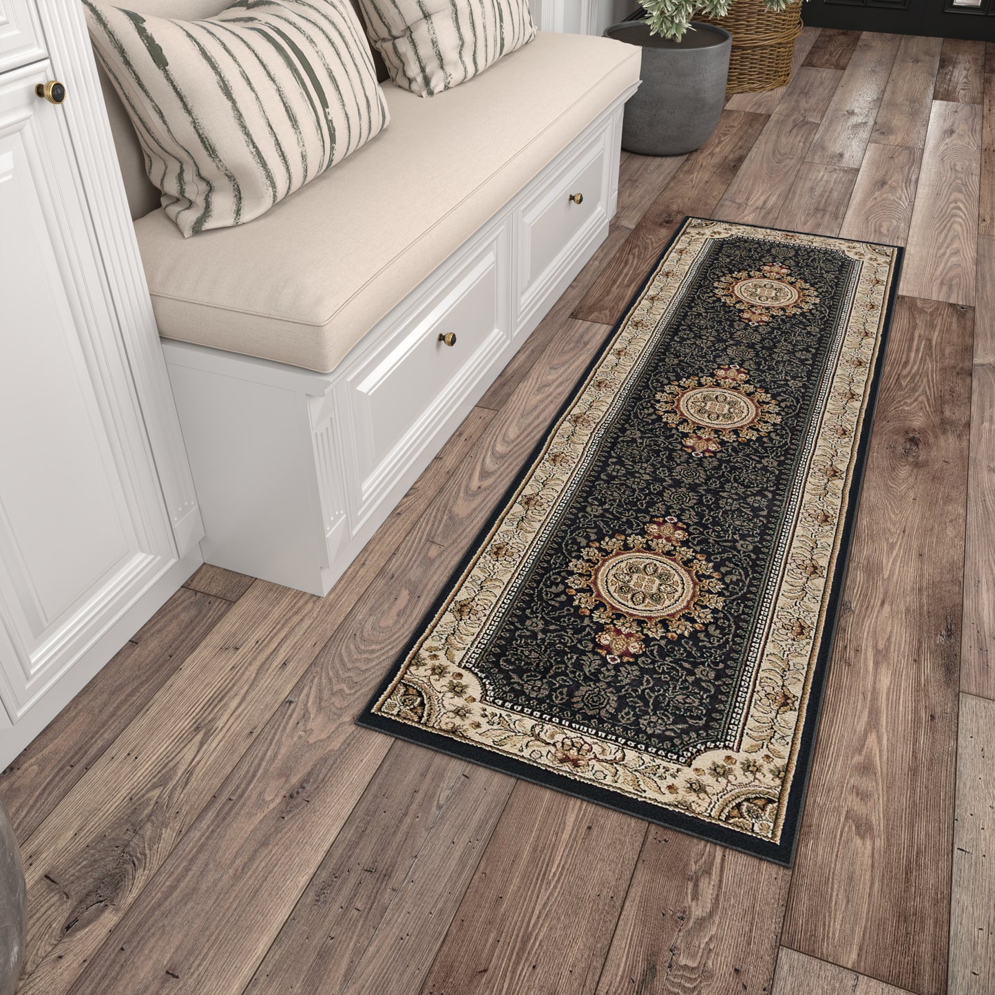 Tayse Oriental Area Rug SNS46-Jayden Traditional Cut Pile Indoor Polypropylene