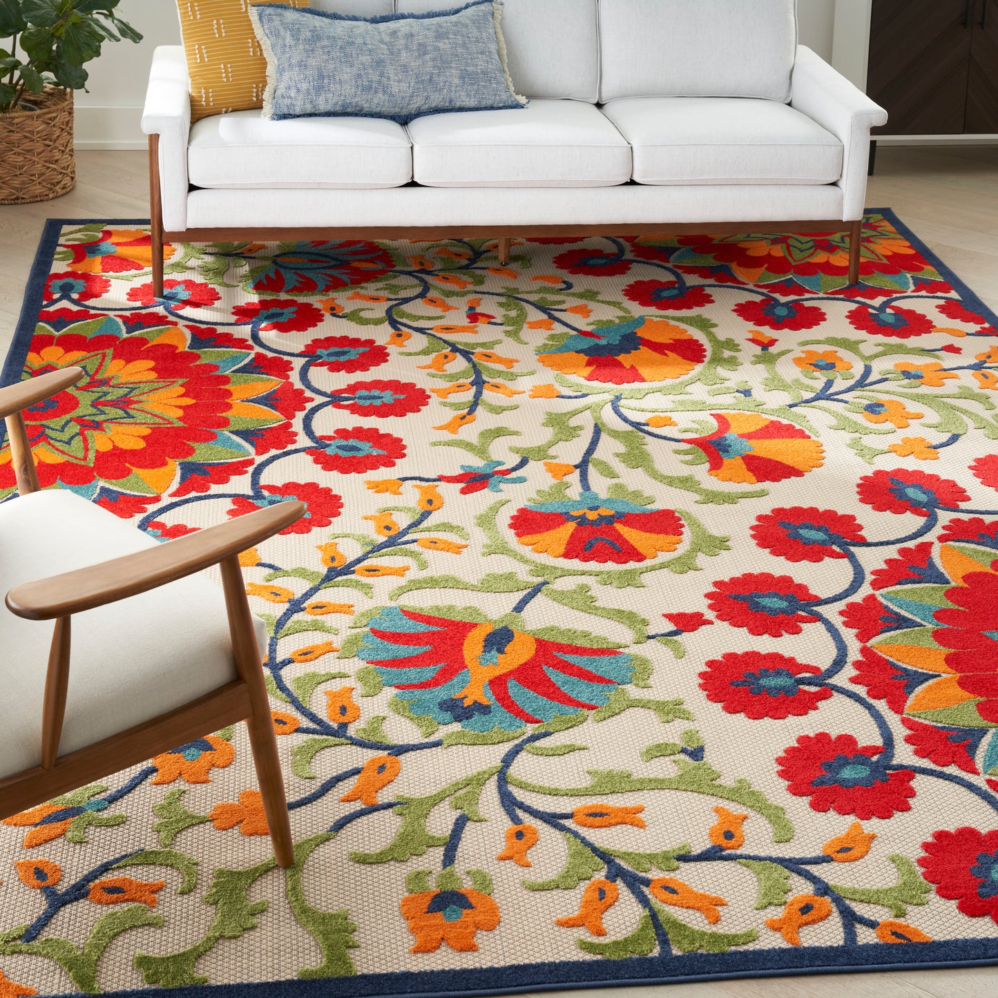Aloha ALH20 Machine Made Synthetic Blend Indoor/Outdoor Area Rug By Nourison Home From Nourison Rugs