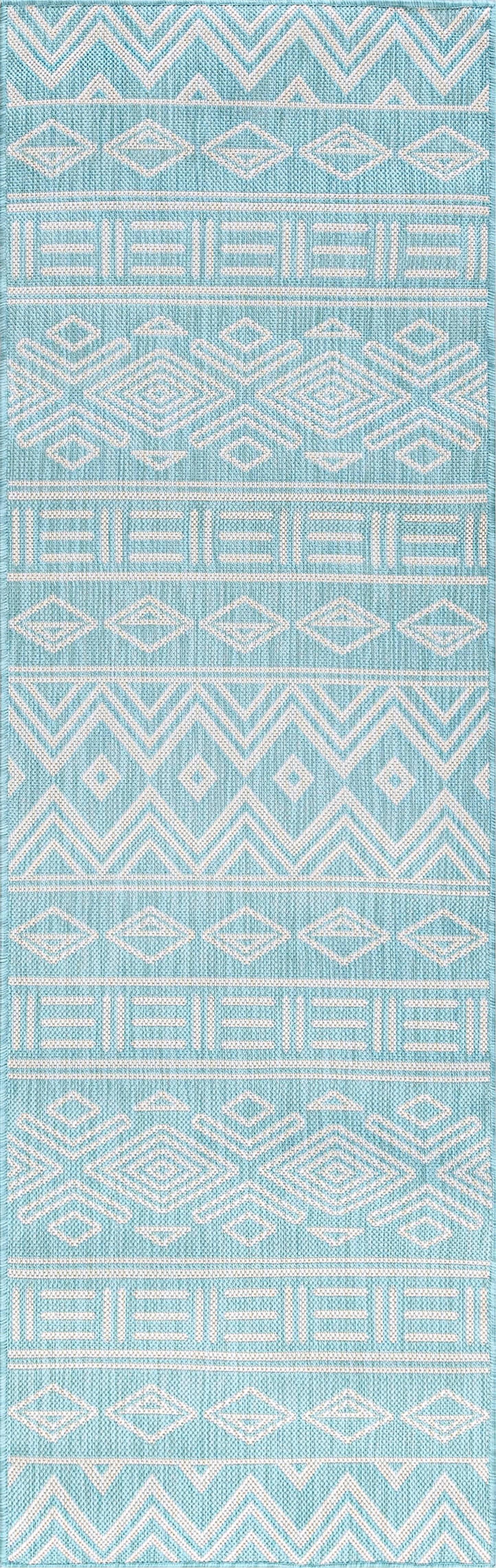 Tayse Moroccan Area Rug ECO20-Easton Contemporary Flat Weave Indoor/Outdoor Polypropylene