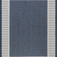 Tayse Striped Border Area Rug ECO11-Elgin Transitional Flat Weave Indoor/Outdoor Polypropylene