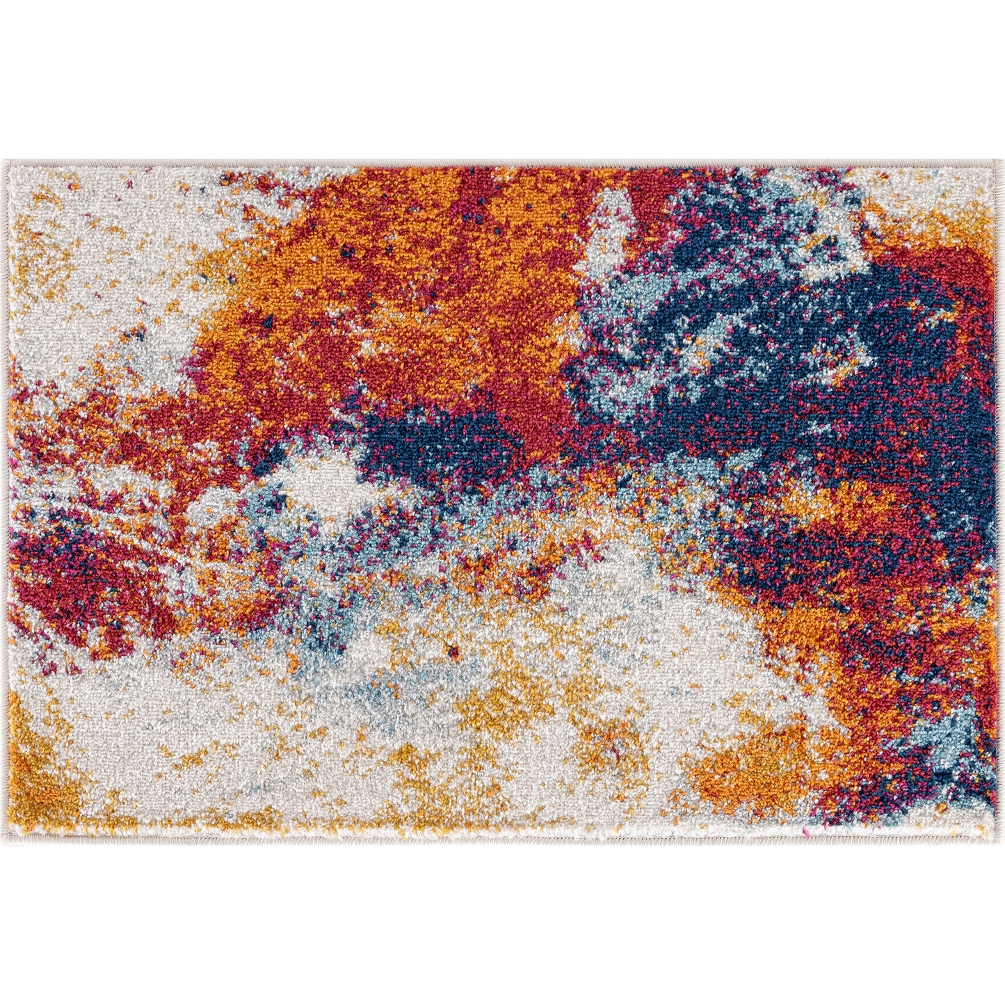 Tayse Abstract Area Rug DIA16-Carter Contemporary Cut Pile Indoor Polypropylene