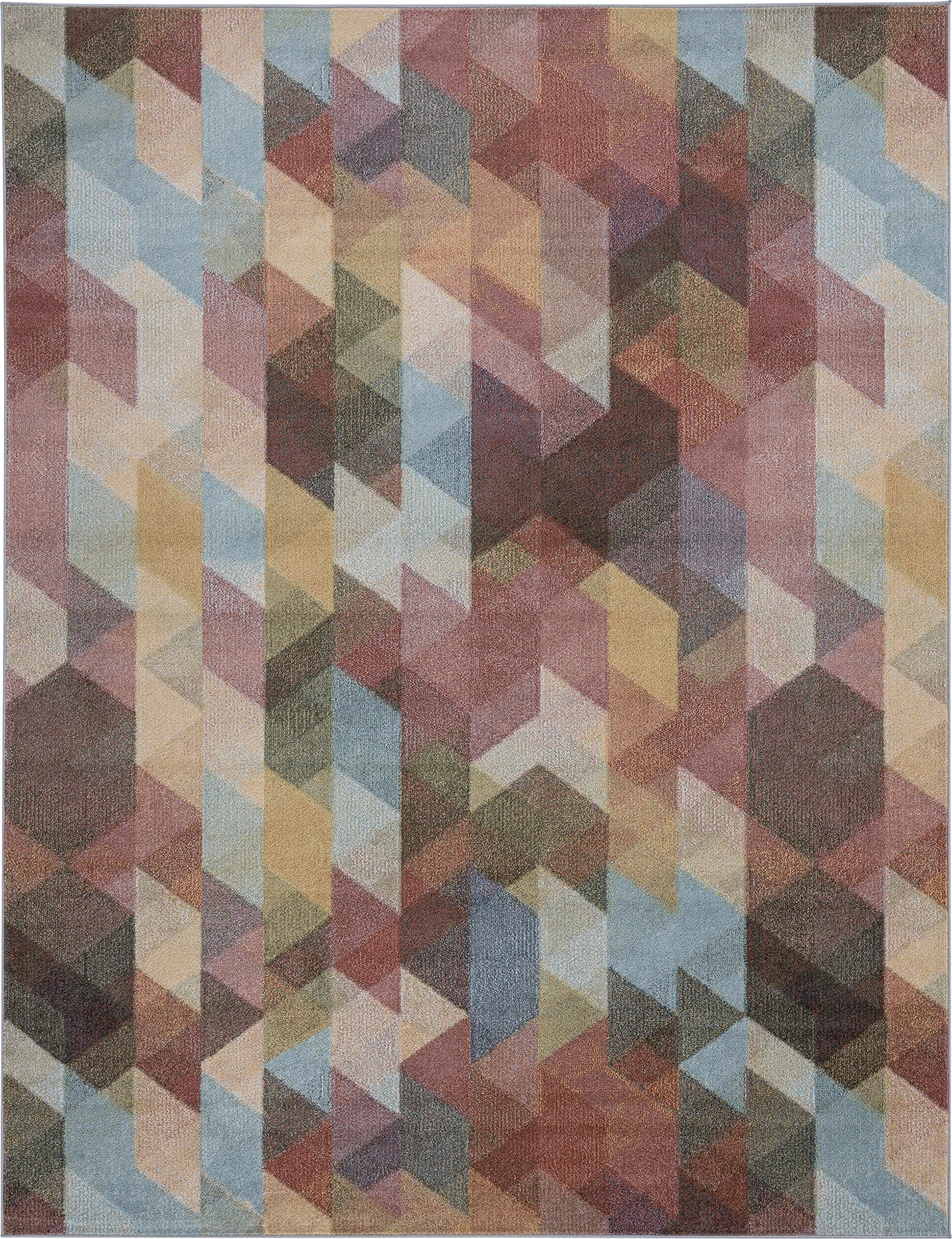 Tayse Abstract Area Rug REI19-Declan Contemporary Cut Pile Indoor Polypropylene